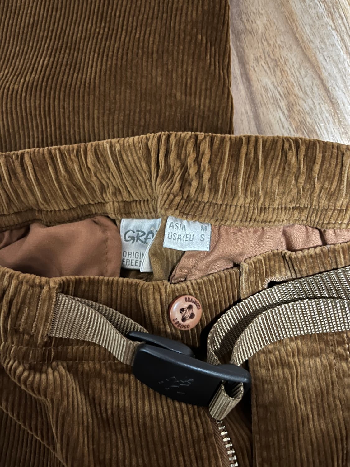 그라미치 코듀로이 팬츠 (카멜 m size) 상품이미지5