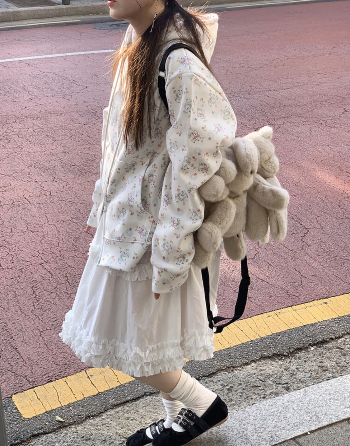 마블링 baby lamb 후드집업 상품이미지1