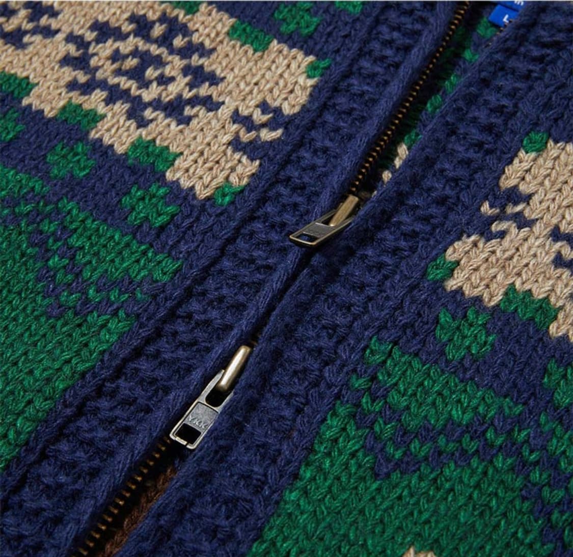 (실착3회) 펜필드 노르딕 코위찬 니트집업 그린 S 상품이미지3