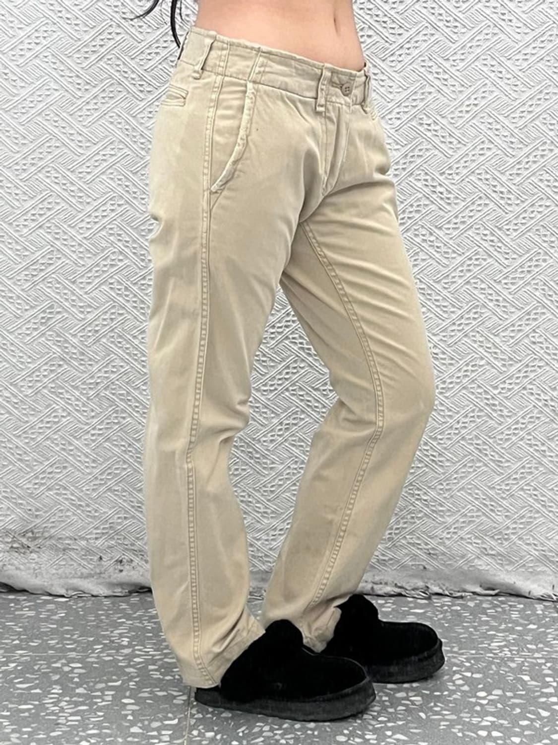 폴로 랄프로렌 빈티지 레트로 오트밀 코튼팬츠 28인치 C08112 상품이미지1