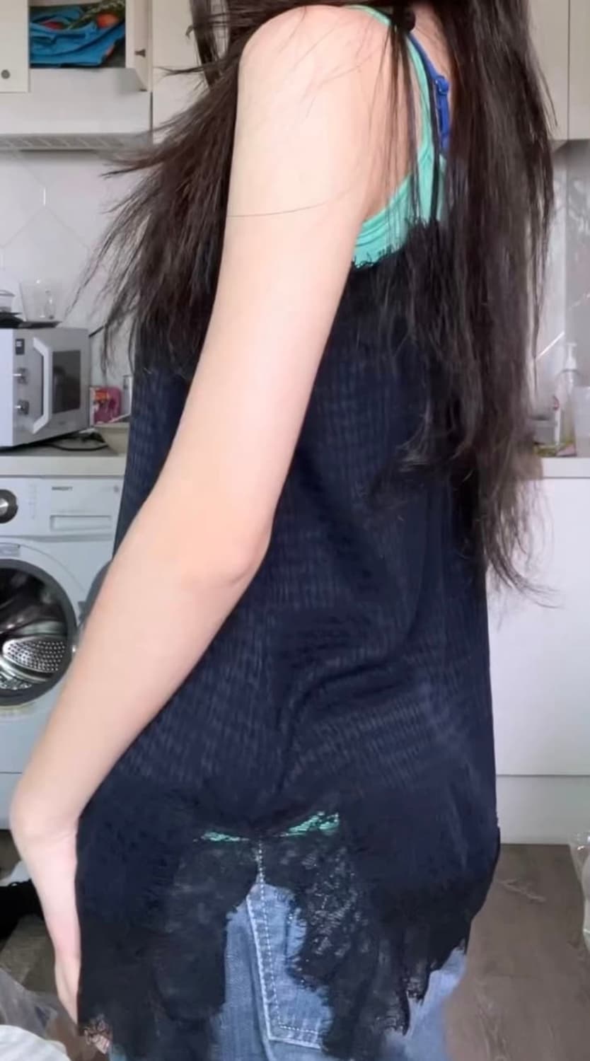 Loose lace sleeveless 상품이미지3