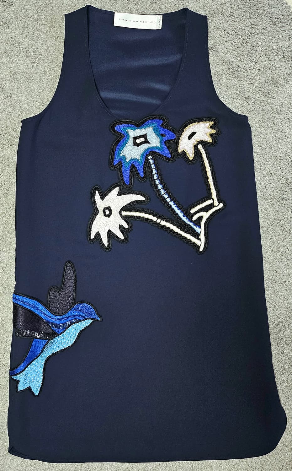 [미실착새제품] 빅토리아 베컴 비즈 자수 원피스 상품이미지1