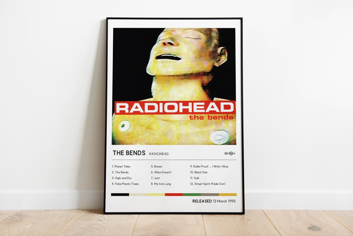 라디오헤드 the bends 앨범 아트 포스터 액자 50x70cm 상품이미지2