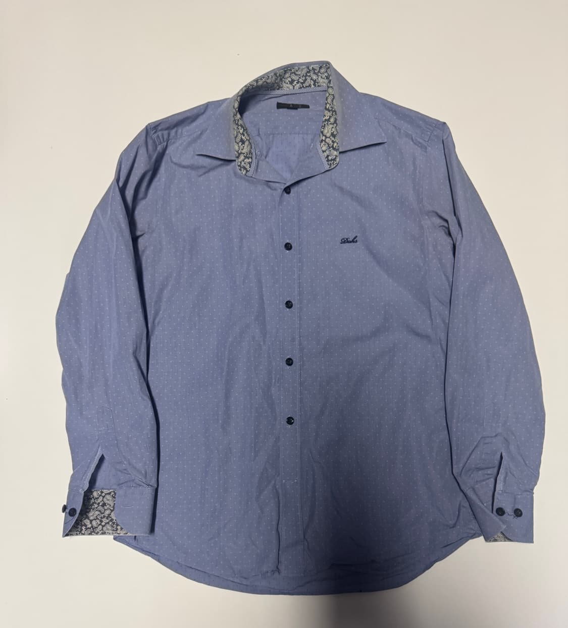 닥스 Daks 유니크 패턴 카라 도트 정장 셔츠 M ~ L 상품이미지1