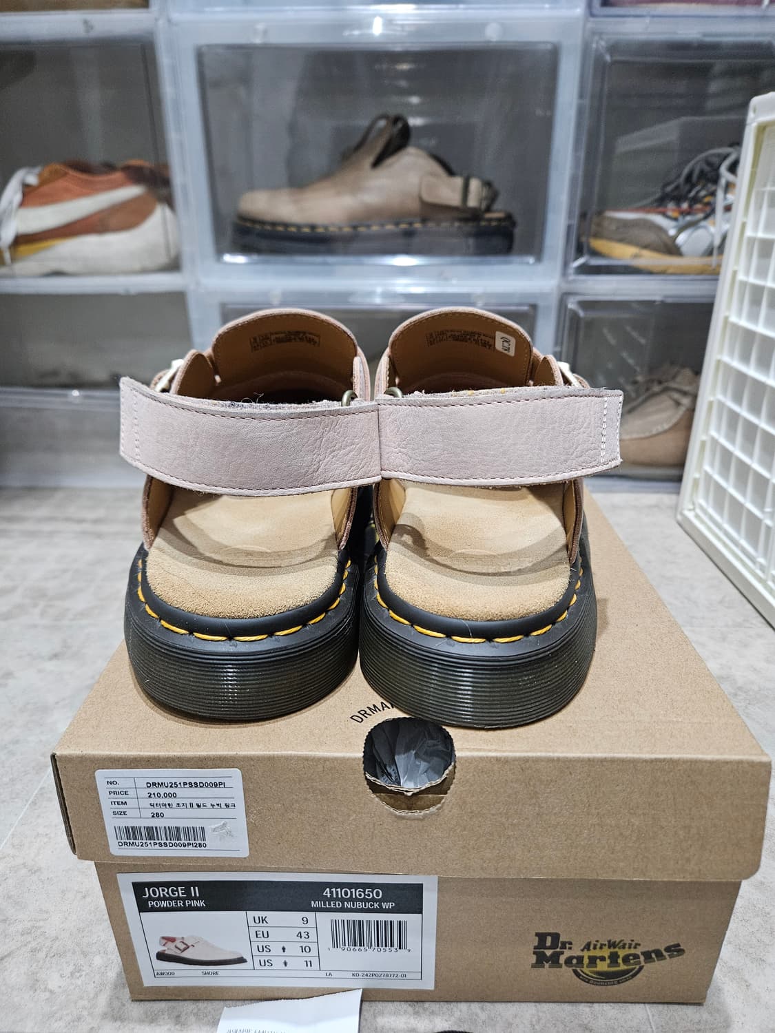 닥터마틴 조지 II 뮬- 파우더핑크 UK9(280) 상품이미지3