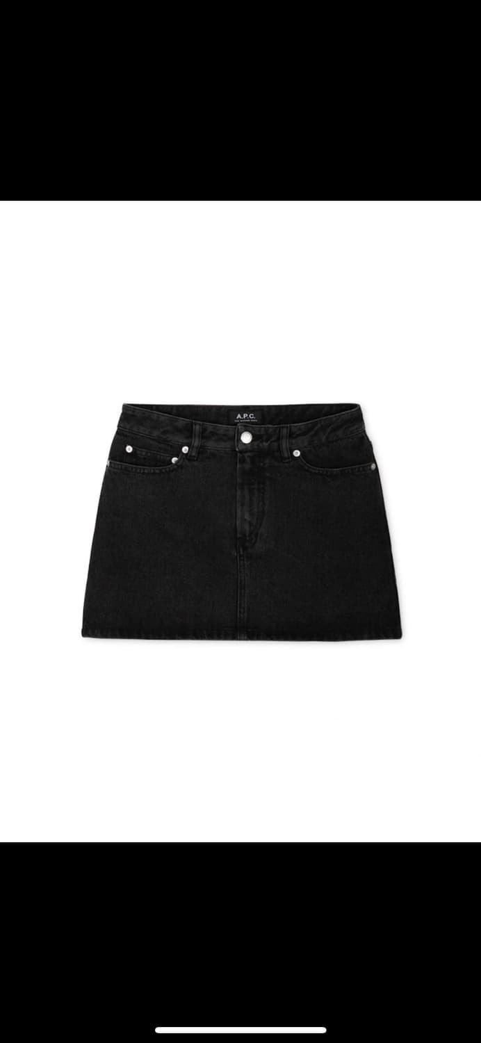 🖤 아페쎄(A.P.C.) 미니주페 블랙 / 블랙 데님스커트 (34) 상품이미지3