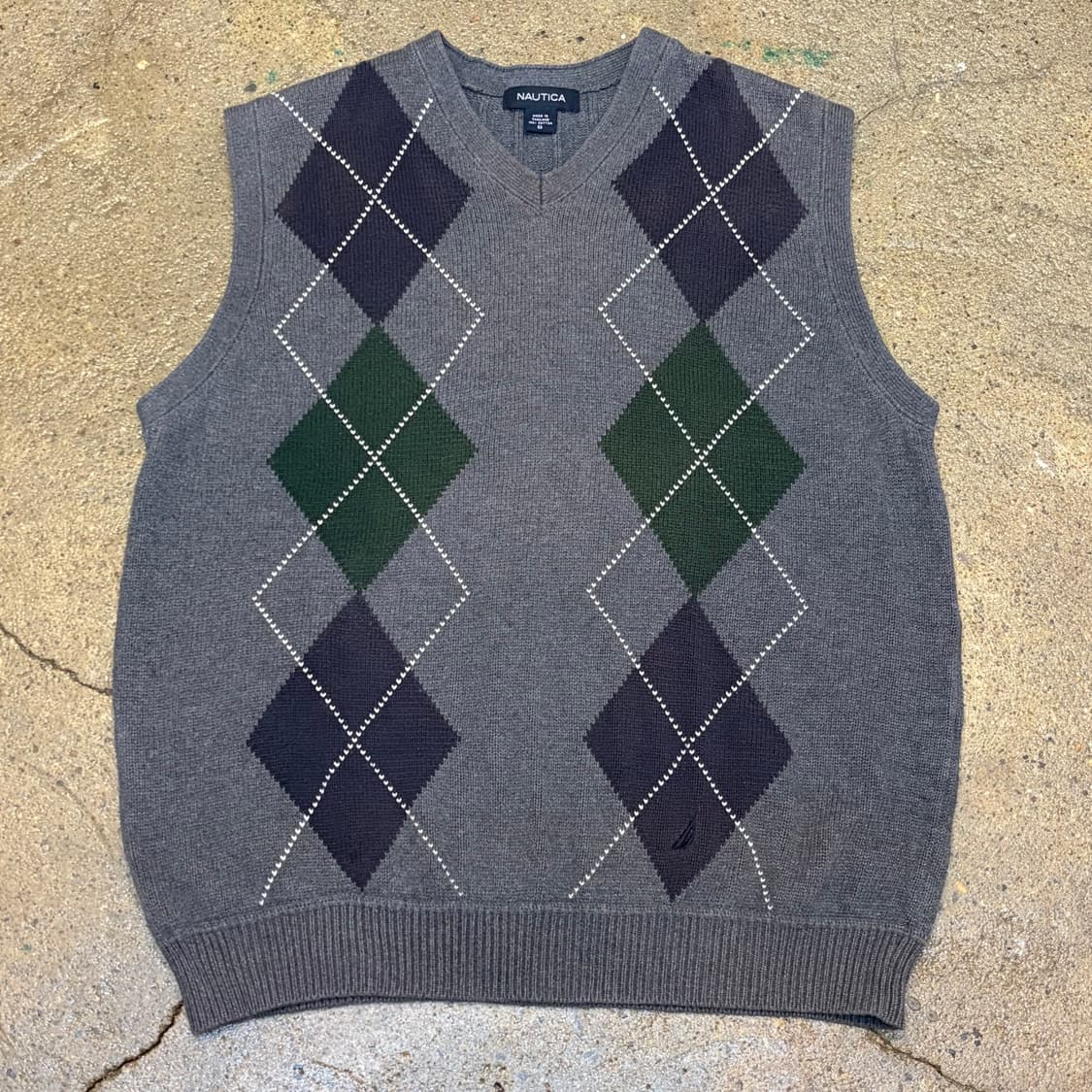 미국 빈티지 노티카 아가힐 코튼 니트 베스트 니트조끼 상품이미지1