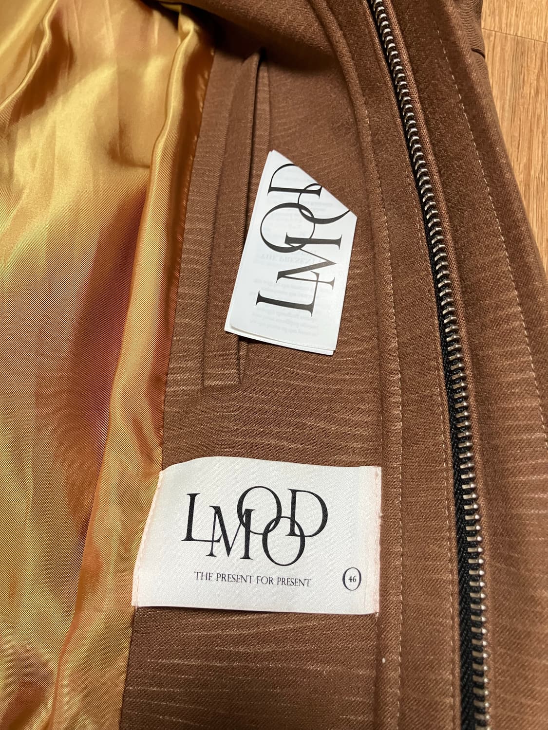 엘무드 크로아상 블루종 점퍼 카멜 상품이미지4