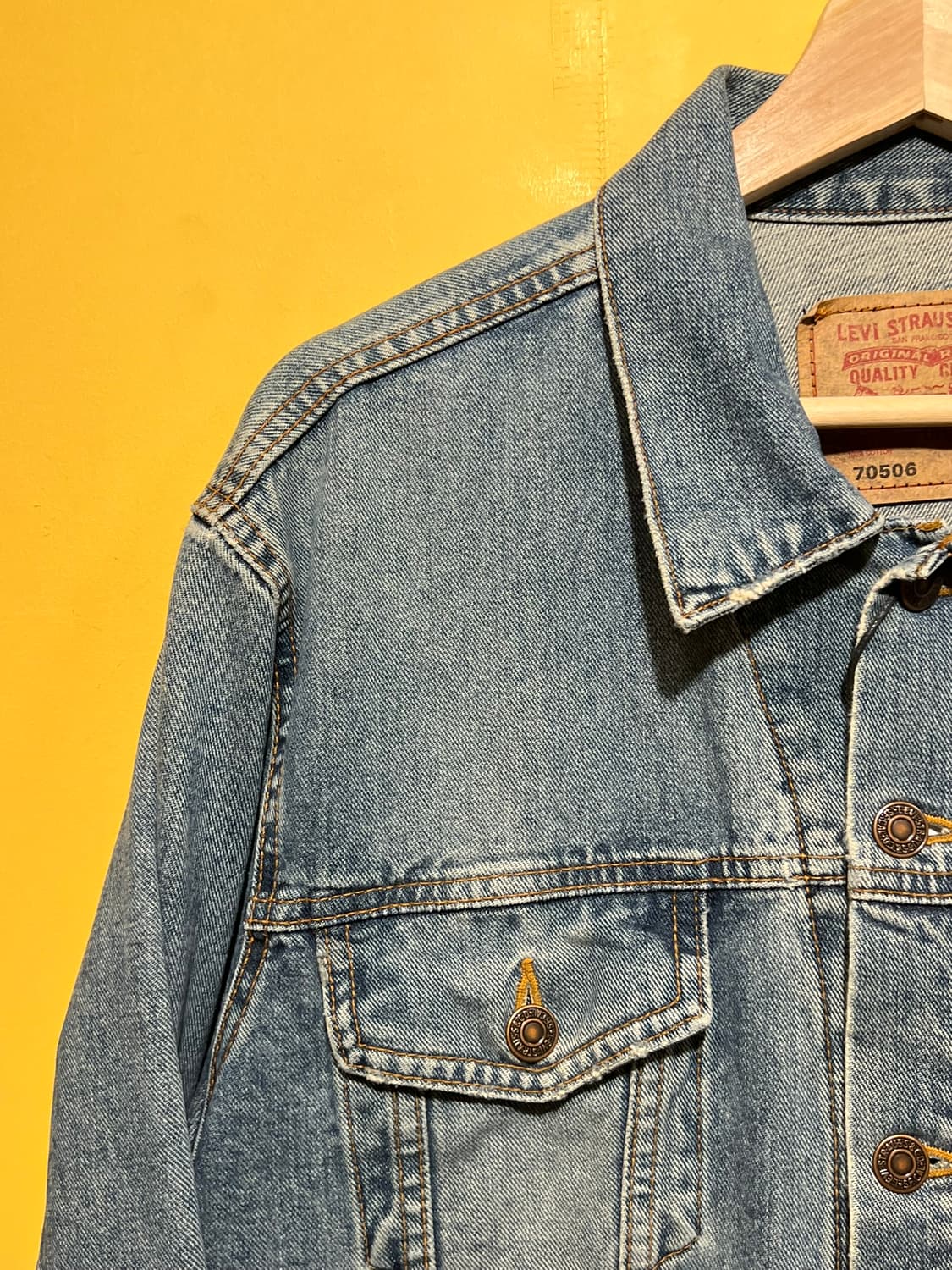 90s [L] 리바이스 타입3 트러커 데님 청자켓 KOREA MADE 상품이미지3