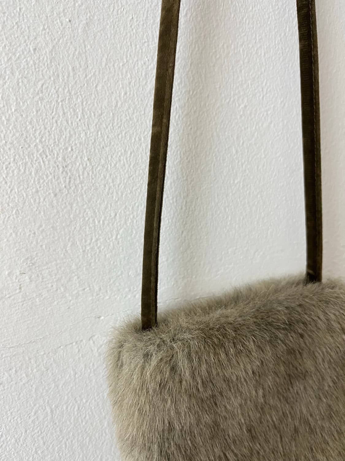 빈티지 퍼 미니 크로스백 인조모피 숄더백 상품이미지3