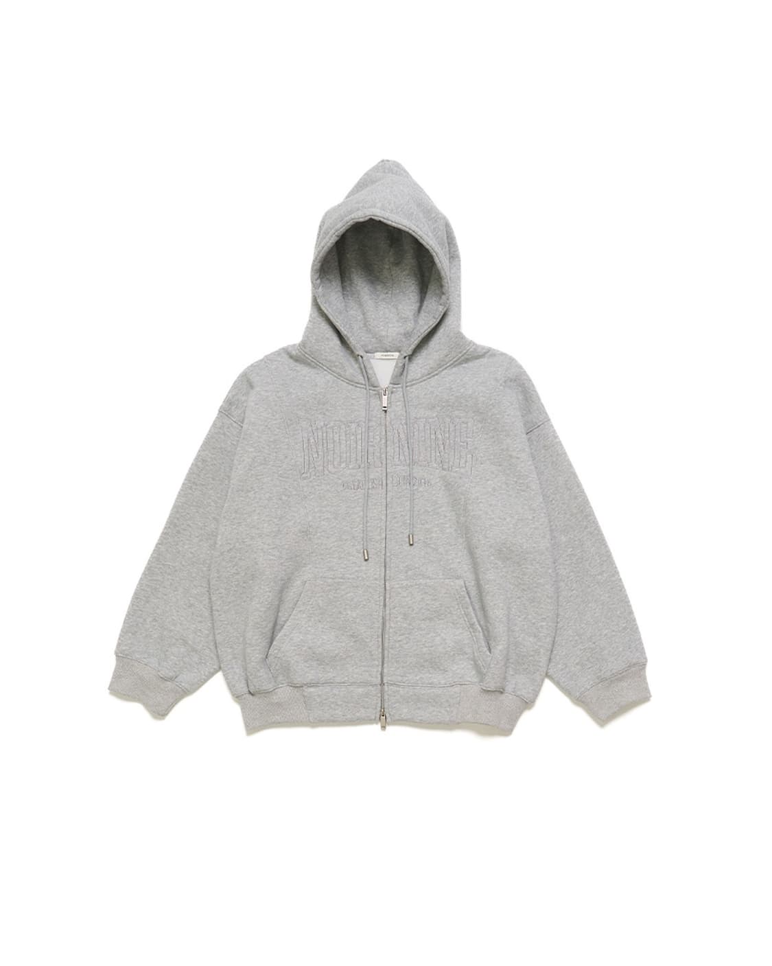 (오늘만 판매) (택O) 누아르나인 유니섹스 투웨이 후드집업 (그레이) 상품이미지7
