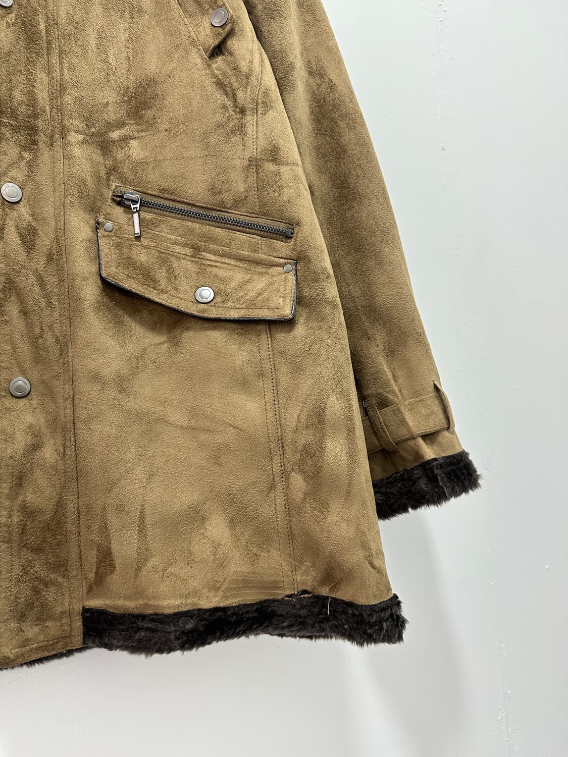 Roushatte grunge suede fur trimming jk 상품이미지5