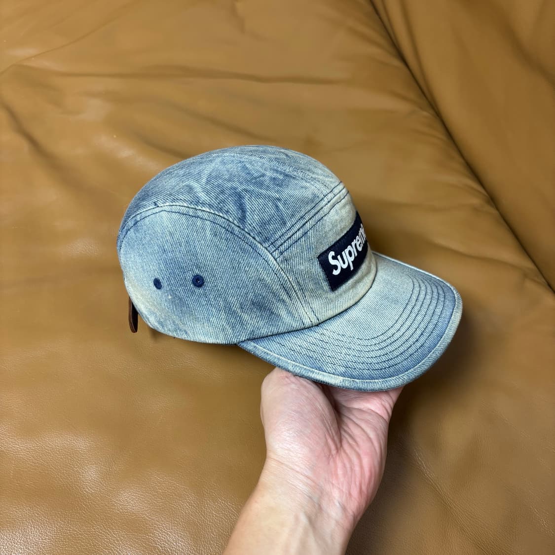 Supreme 슈프림 24ss 워시드 더티 인디고 데님 캠프캡 모자 상품이미지3