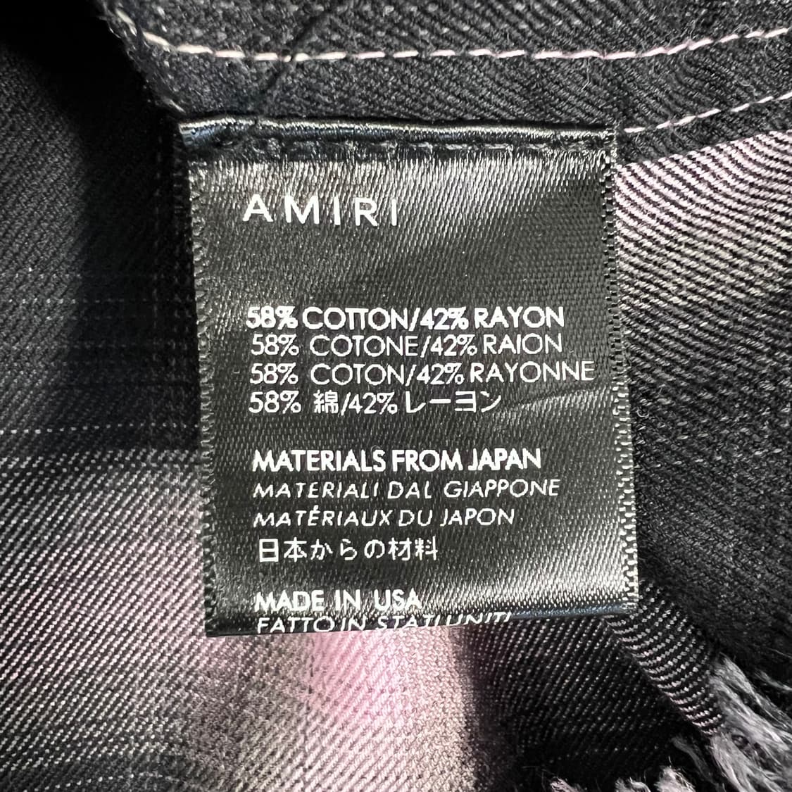 AMIRI 체크 셔츠 상품이미지5