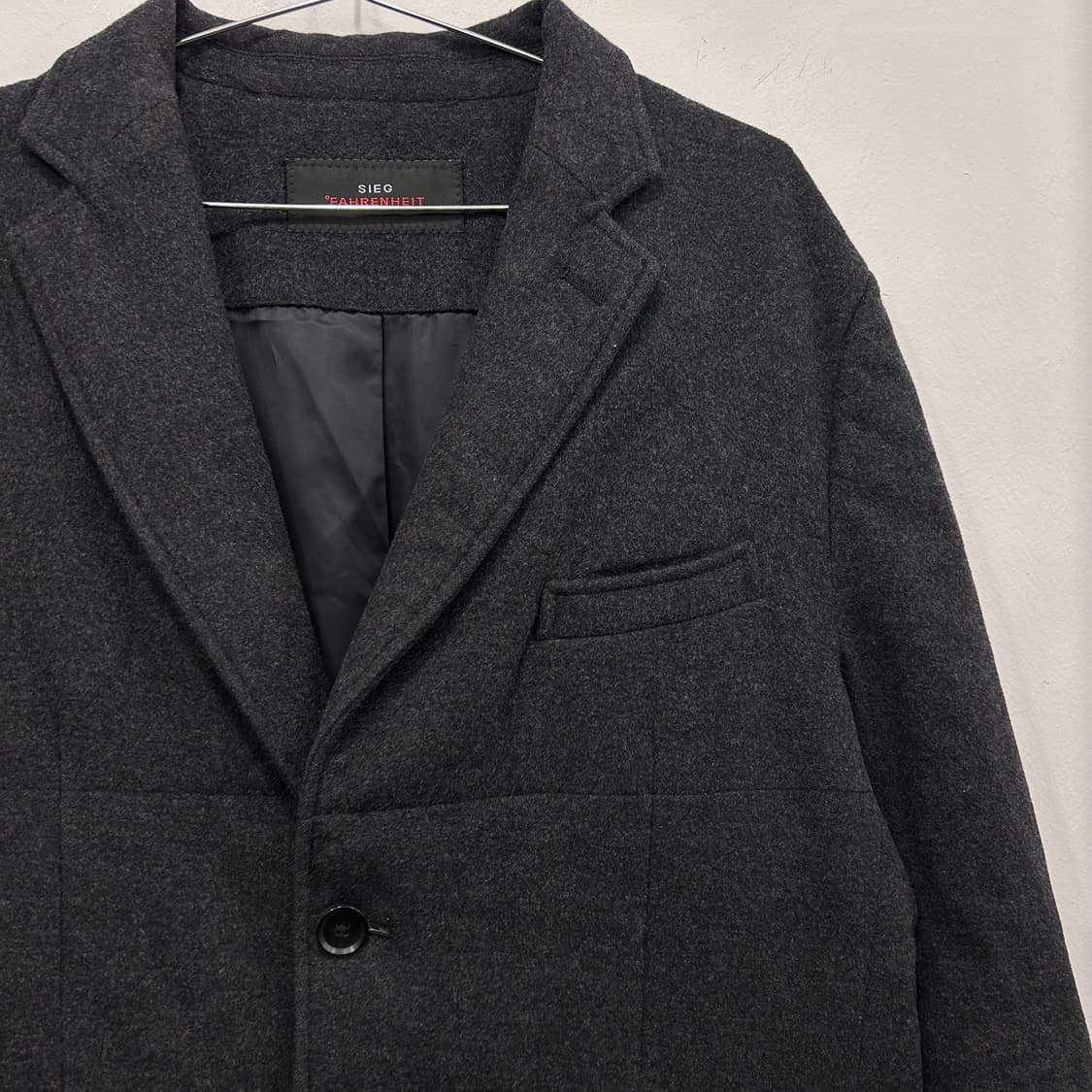 지이크 파렌하이트 케시미어블랜드 구스다운 누빔 패딩 코트 상품이미지1