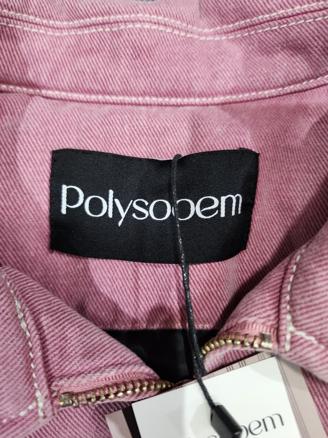 폴리수엠 워크 웨스턴 자켓 핑크 F 상품이미지5