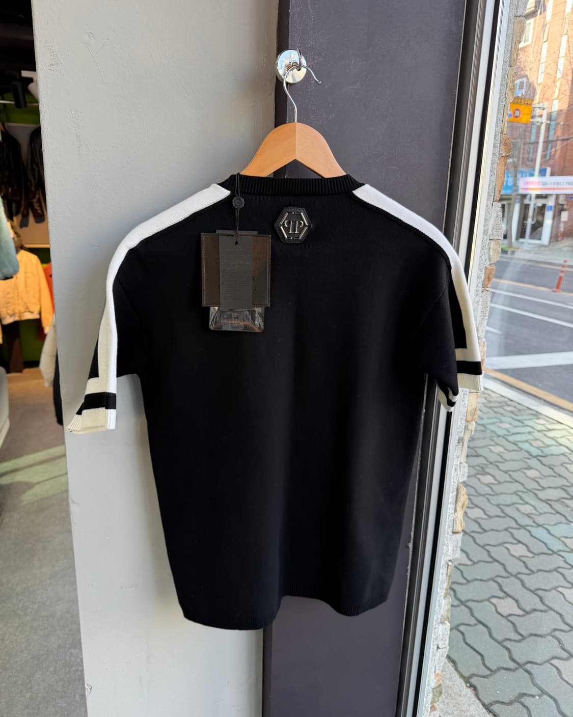 M/ 필립플레인 옴므 신형 로고 니트반팔(새상품) 상품이미지7