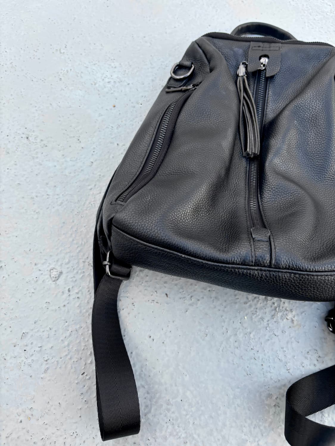 “Vintage”00’s 3Zipper Detail Leather Bag 상품이미지5