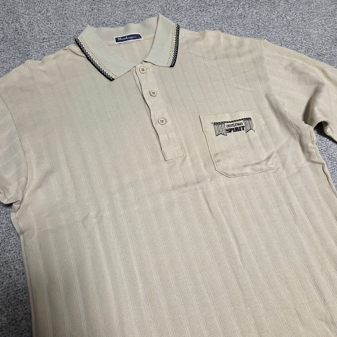 일본제 Boulogne 카라넥 반팔 티셔츠 L(100) 상품이미지2