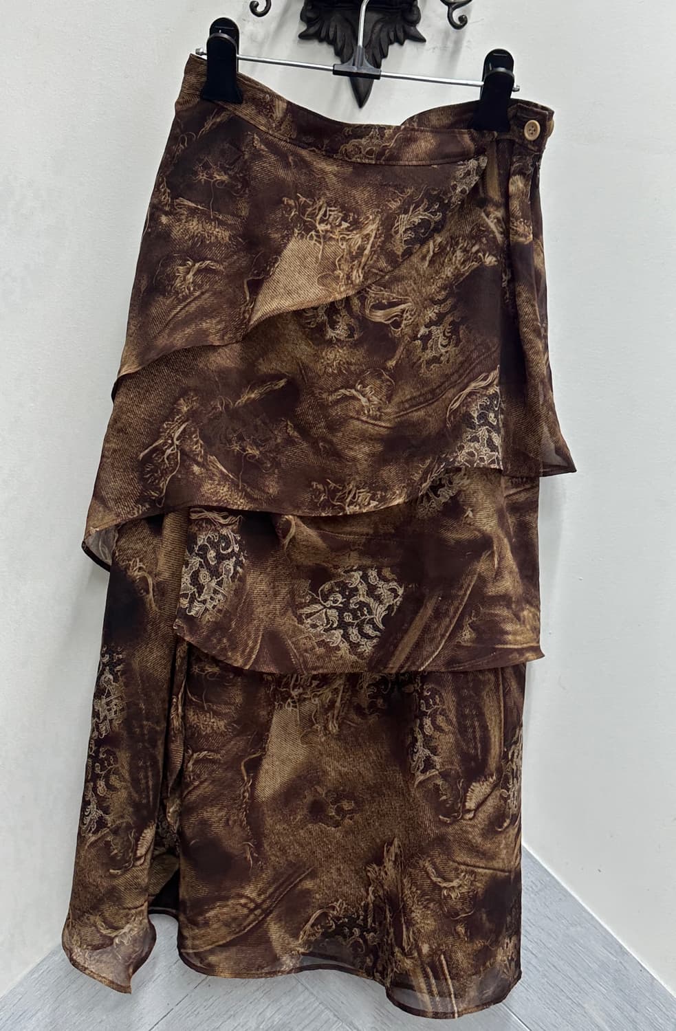 🤎하구미의 브라운 라떼갸루 코디세트🤎 레이어드 캉캉 스커트 그런지 상품이미지6