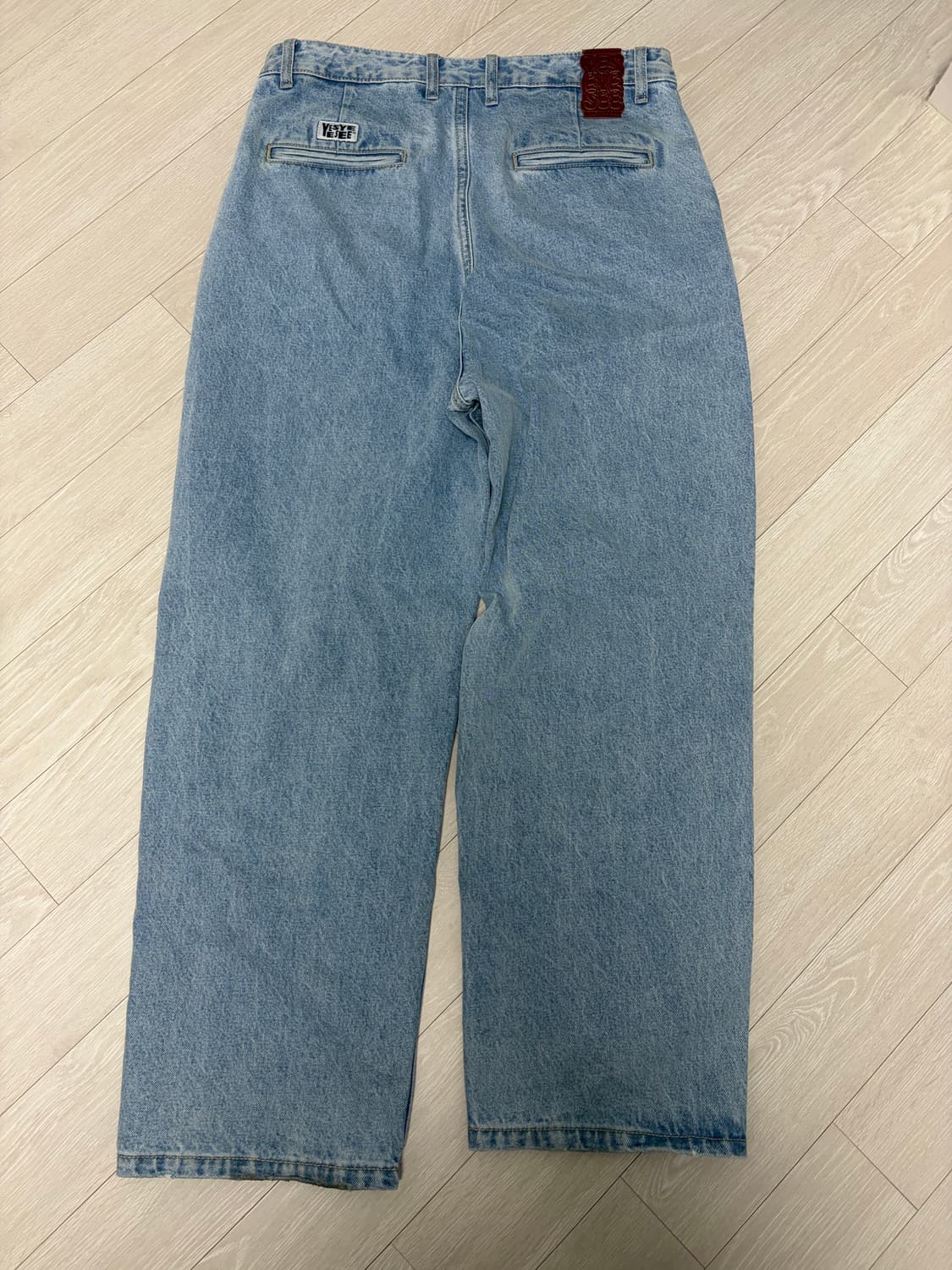 예스아이씨 투턱 데님 청바지 팬츠 light indigo m 상품이미지3