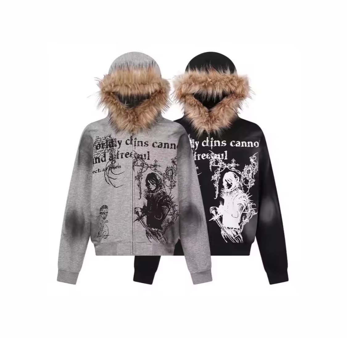 Y2K 빈티지 후드집업 상품이미지1