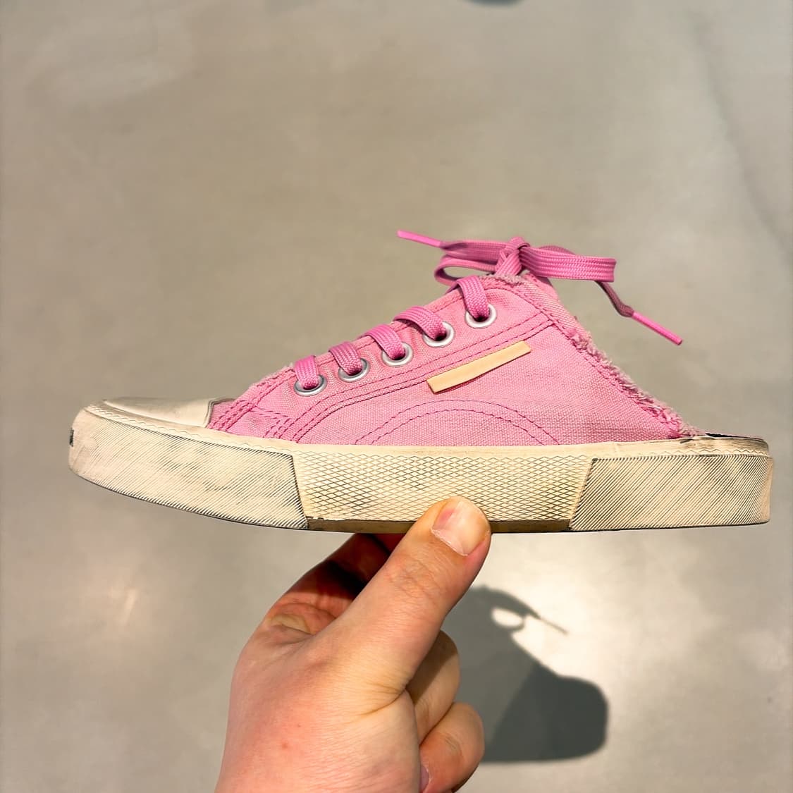 (정품/새상품) BALENCIAGA 발렌시아가 여성 핑크 스니커즈 뮬 상품이미지3