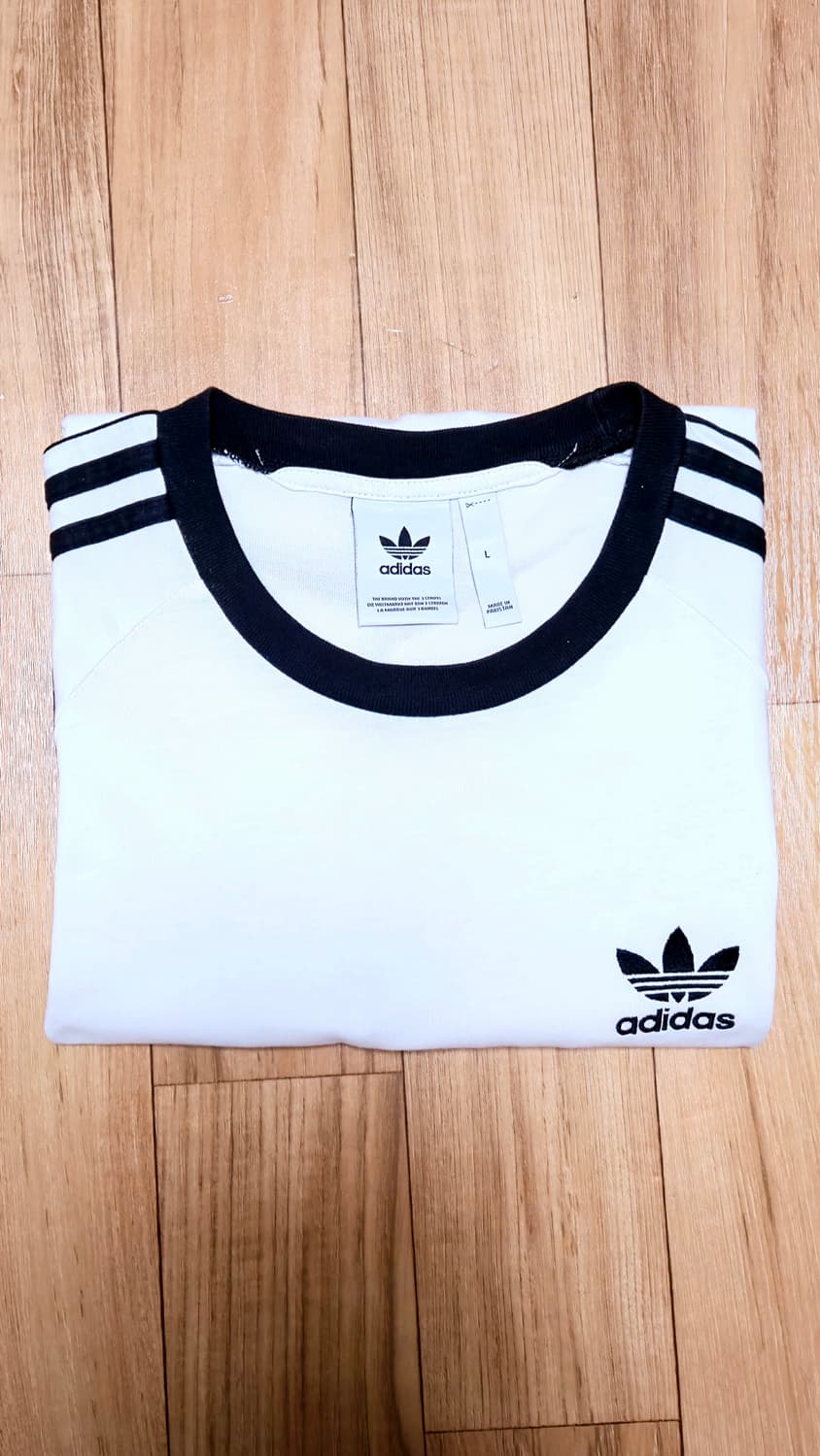 아디다스 3-Stripes 코튼 티셔츠 L 상품이미지4