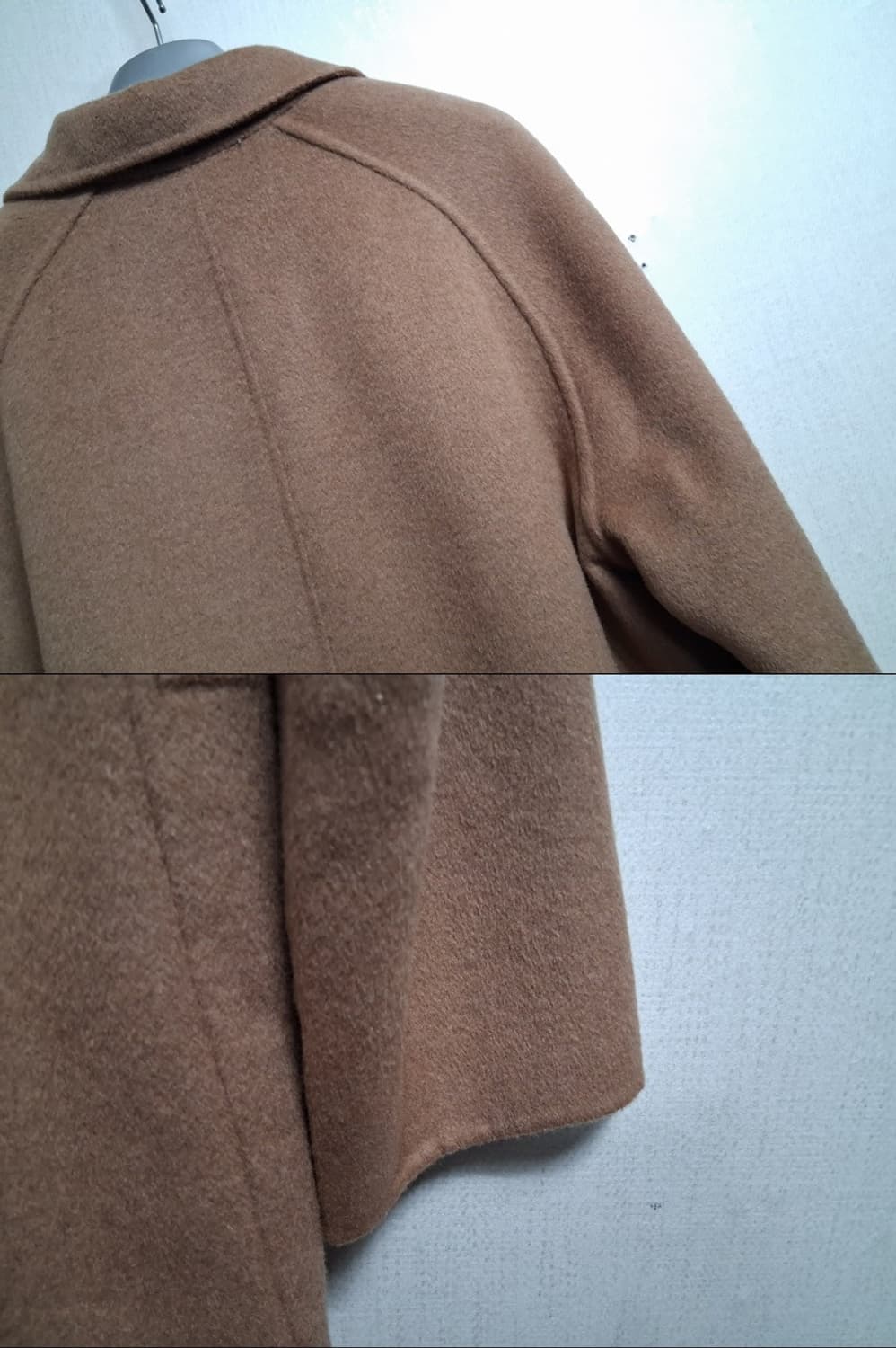 국내 스튜디오 룩스 카멜 핸드메이드롱코트 중간길이롱코트 미착새옷상태 66 상품이미지6