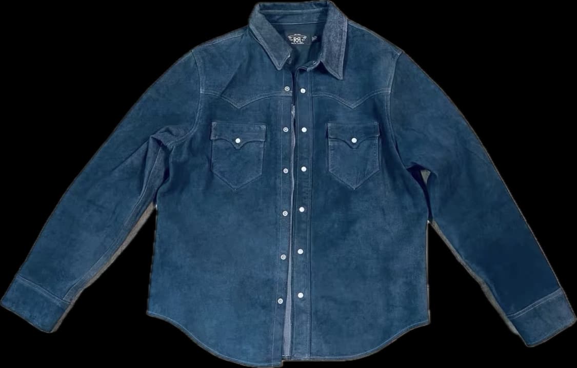 rrl 인디고 고트스킨 셔츠자켓 L 상품이미지2