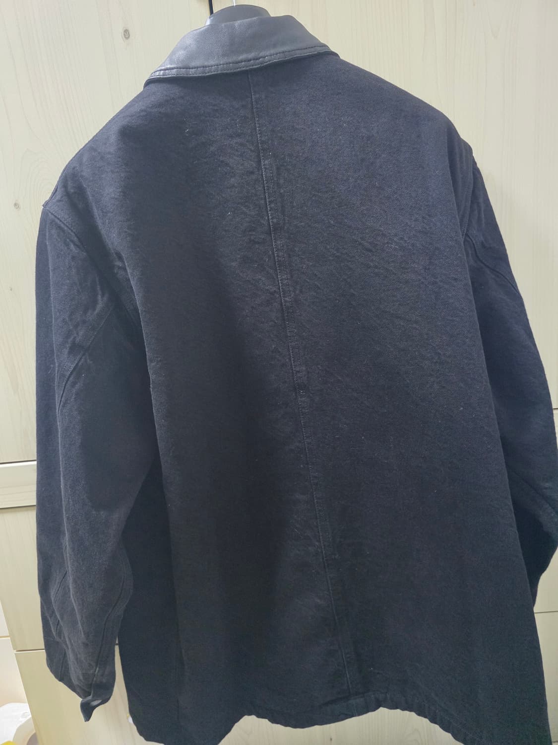 25f 비헤비어 레더 카라 커버올 자켓 2사이즈 상품이미지2