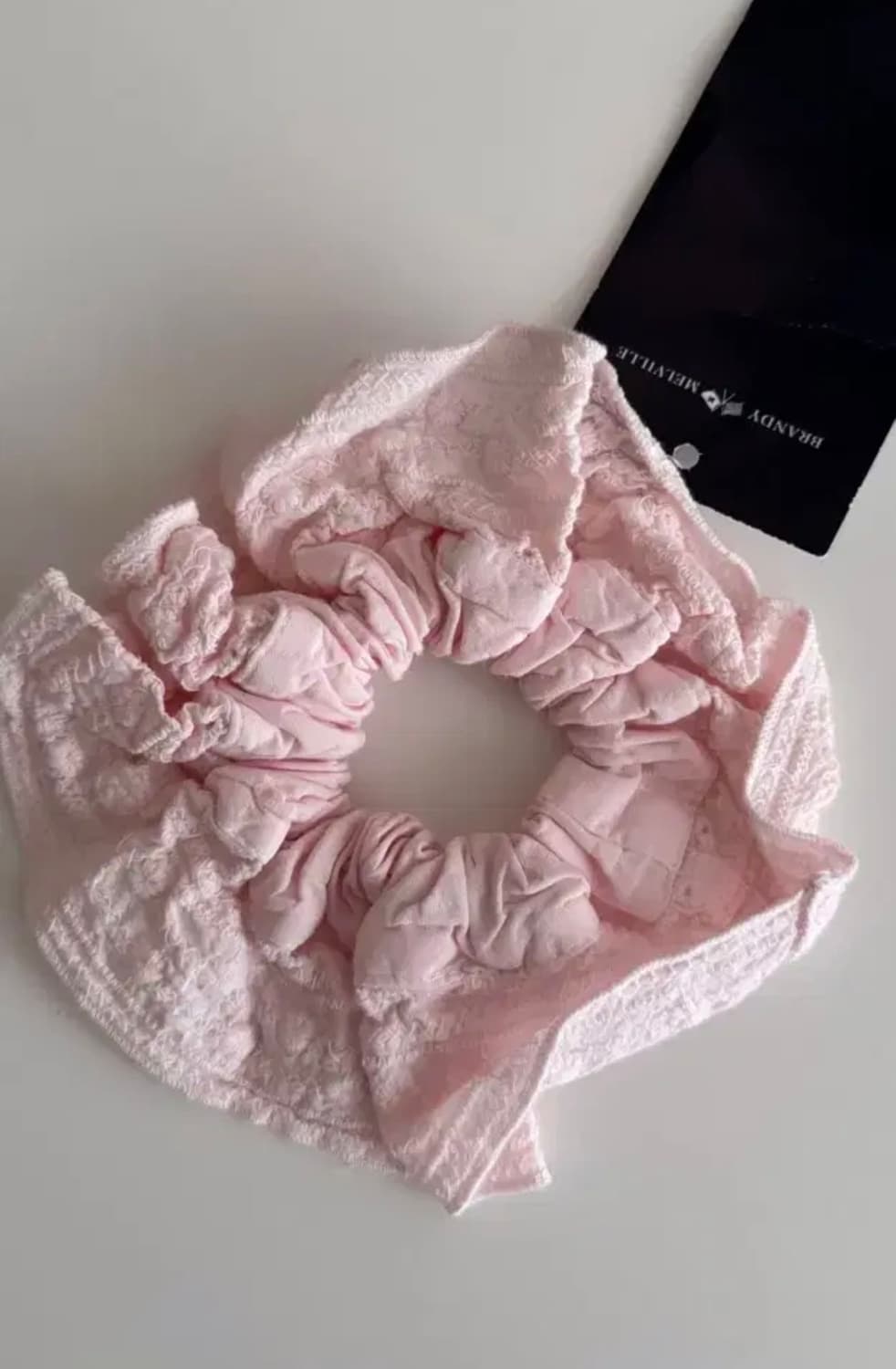 브랜디멜빌 핑크 러플 스크런치 상품이미지1