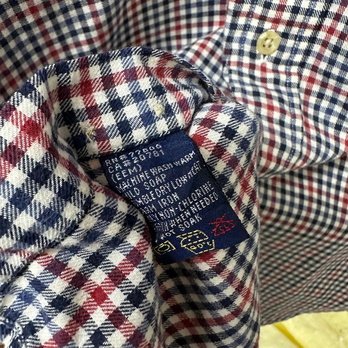 (L)90'S 타미 체크 셔츠-Y369 상품이미지4