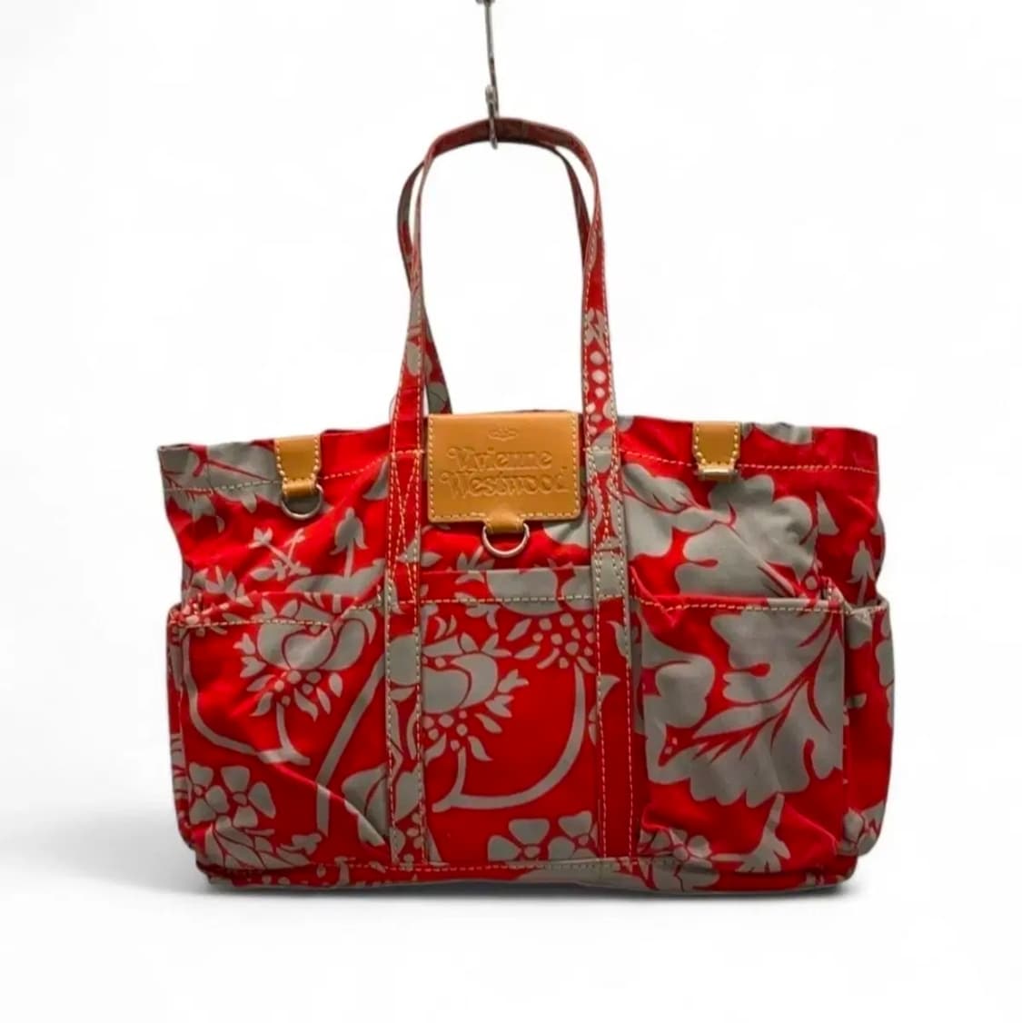 비비안 웨스트우드 플라워패턴 코튼 토트백 상품이미지1