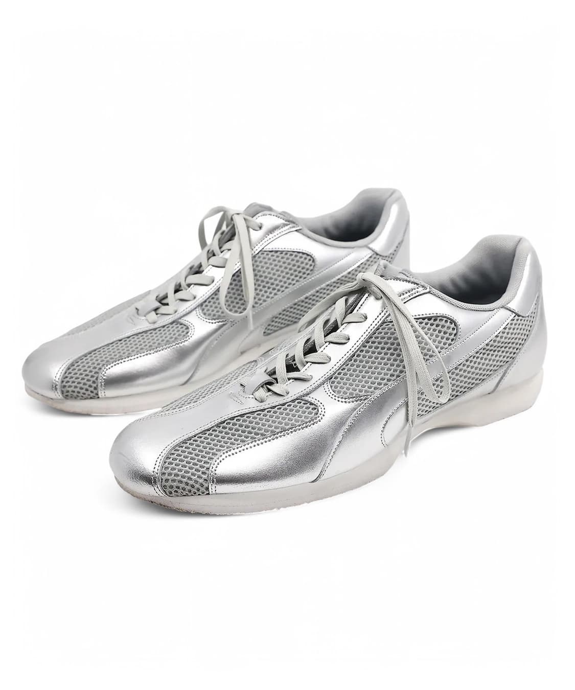 야세 스파이더레더 스니커즈 실버 상품이미지1