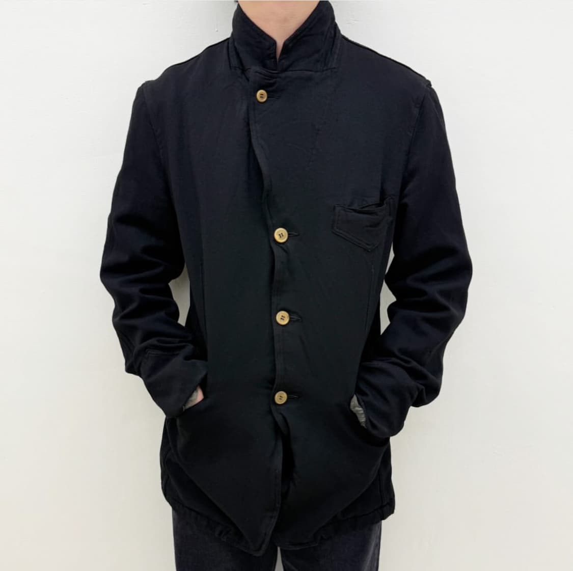 꼼데가르송 옴므플러스 축융 4버튼 하이넥 자켓 상품이미지3