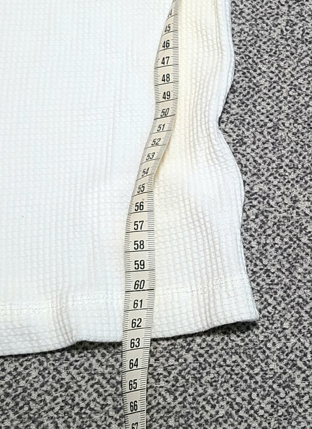 폴로 랄프로렌  딱붙핏  와플  긴팔티S 흰색 80 상품이미지6