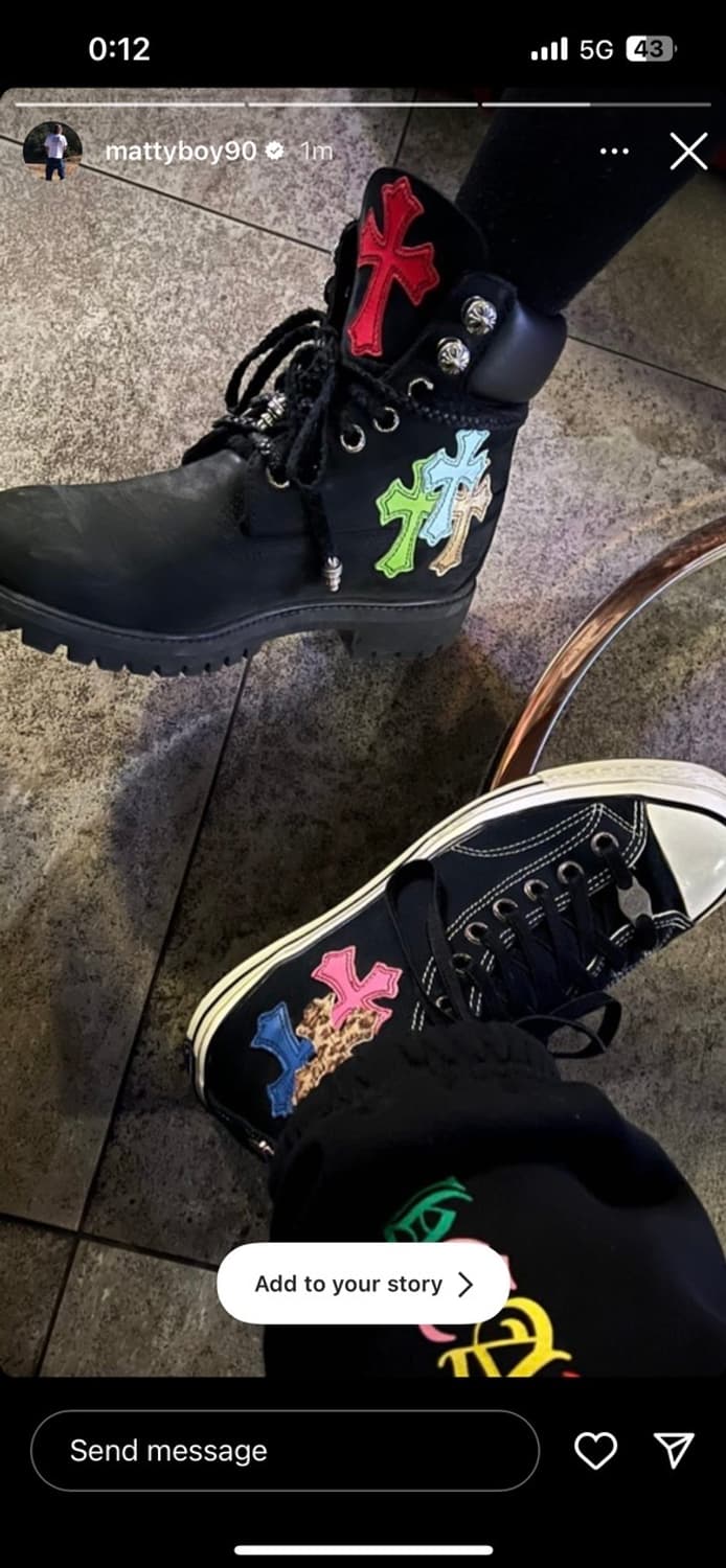 크롬하츠 컨버스 1of1 12패치 척테일러 280 상품이미지2