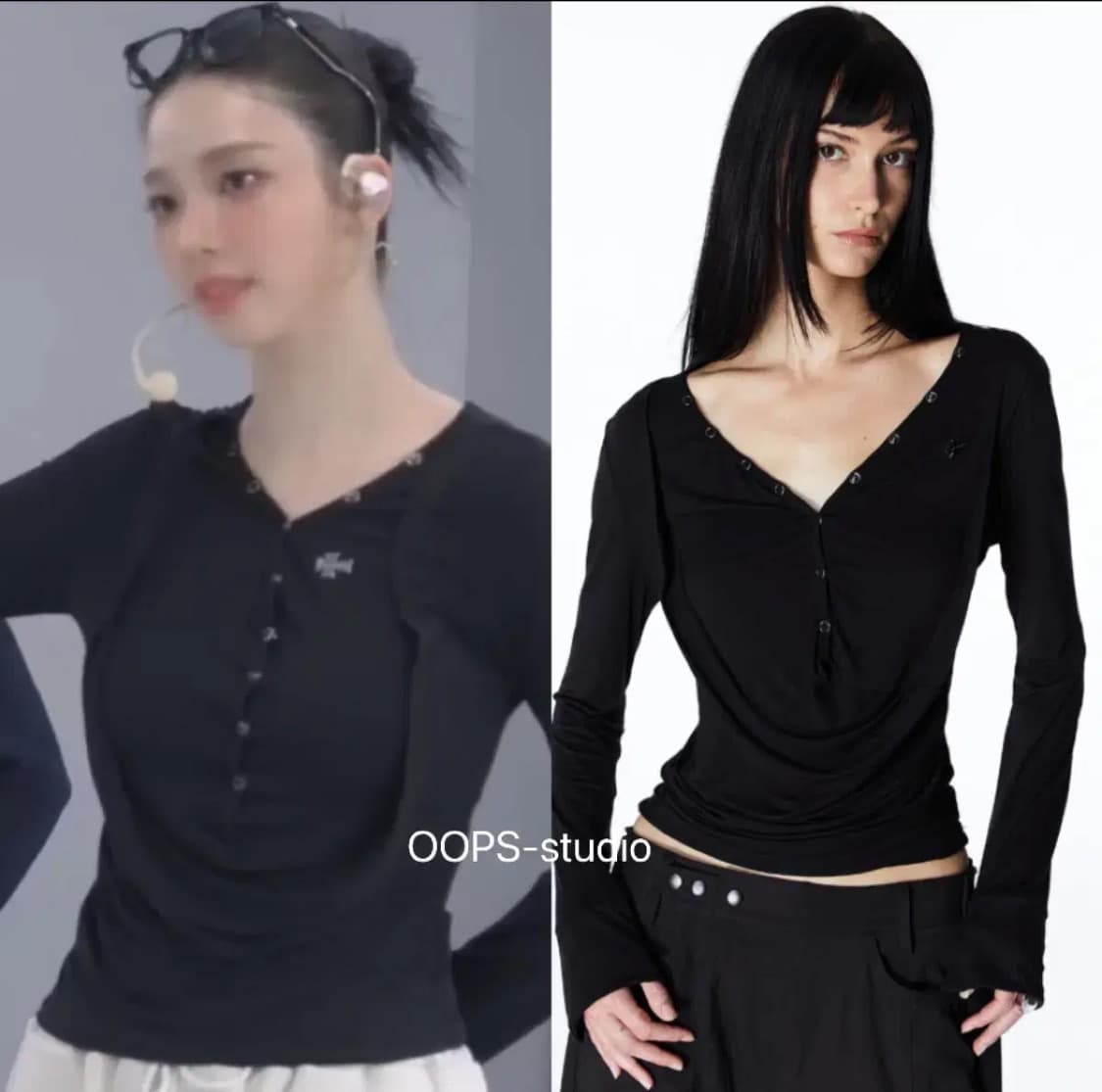 2000 아카이브스 DRAPED HENLEY TOP 드레이프 헨리 탑 상품이미지1