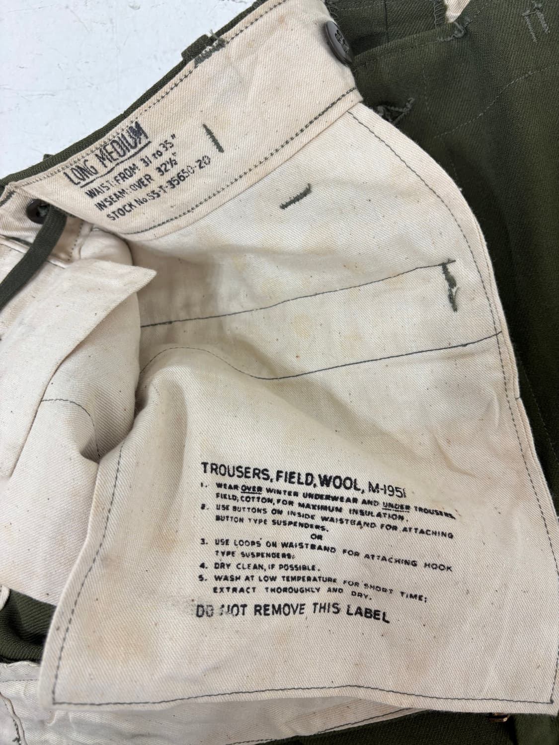 50's U.S Army M-1951 Serge Wool Pant 상품이미지4