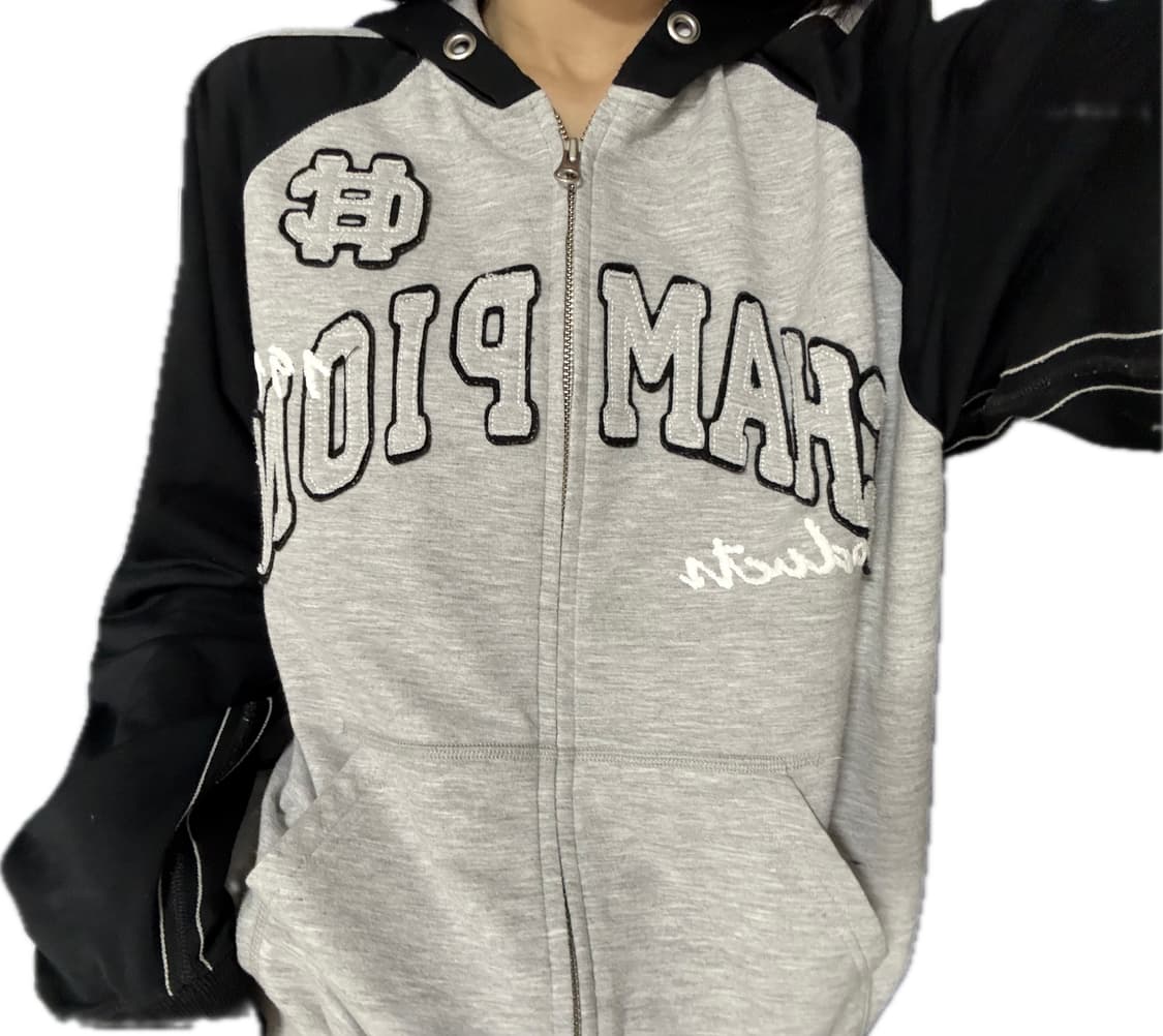 핏 진짜 예쁨) 챔피온 나그랑 후드집업 빅로고 올드스쿨  상품이미지1