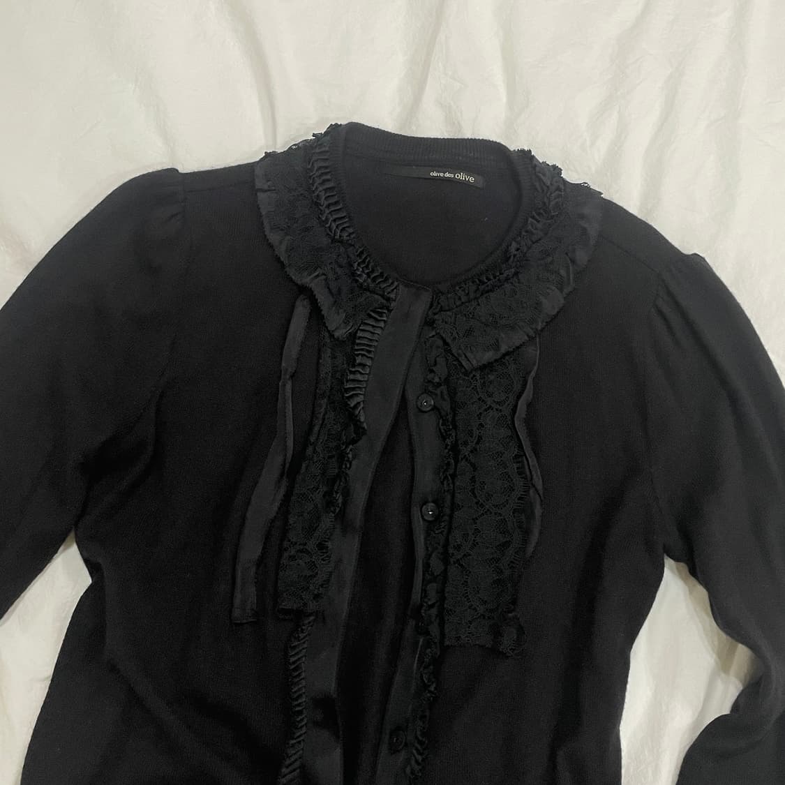 올리브데올리브 프릴 레이스 가디건 갸루  상품이미지2