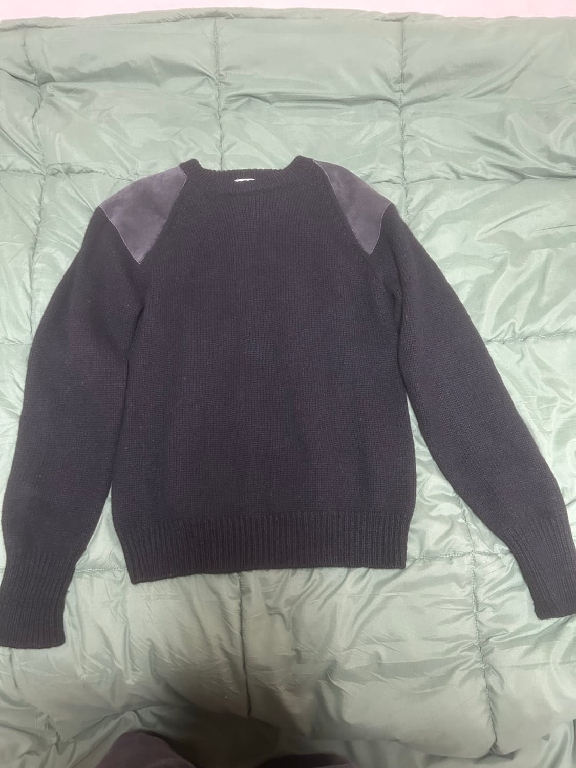 빔즈 knit 앨보우 패치 니트 상품이미지1