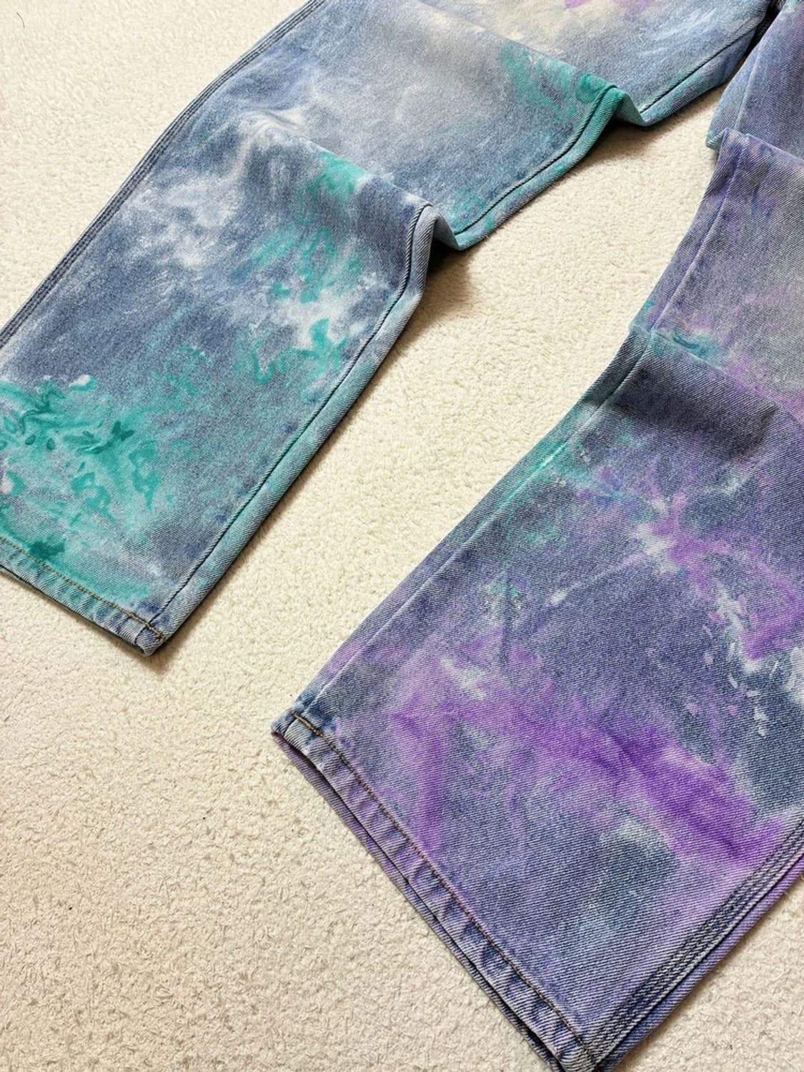 벌스데이수트 22ss 타이다이 데님 팬츠 PN6634 상품이미지4