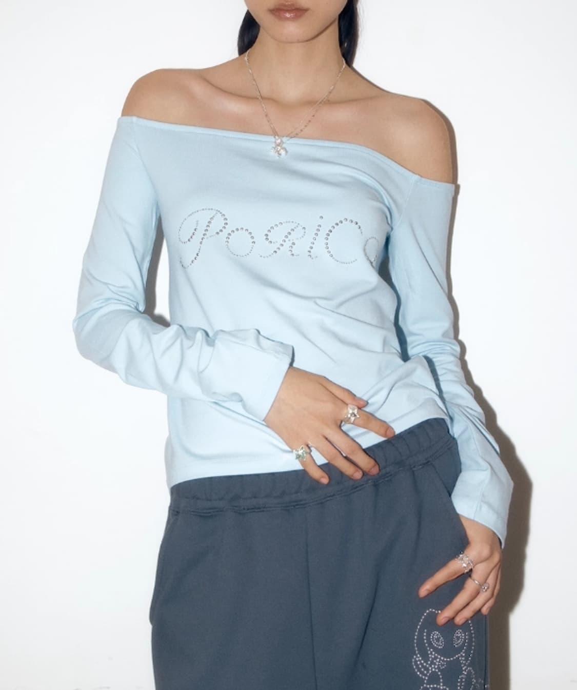 PORICO OFF-SHOULDER LONG SLEEVE 상품이미지4