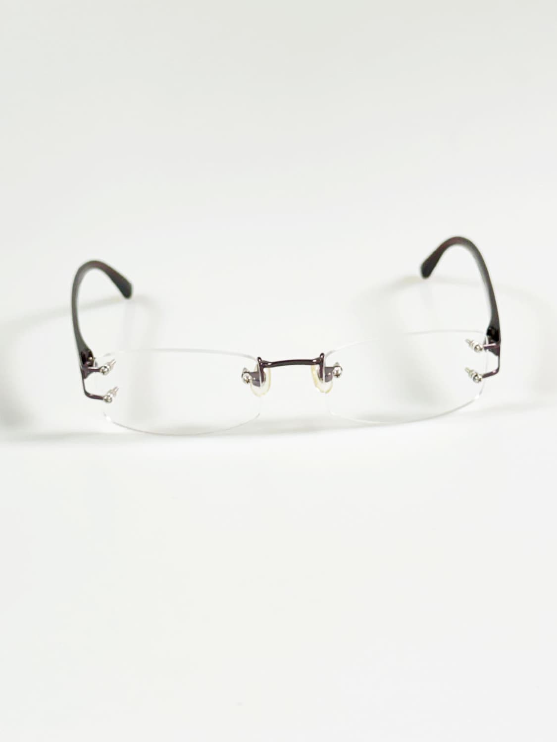 DARK 무테 스퀘어 메탈 프레임 빈티지 안경 상품이미지1