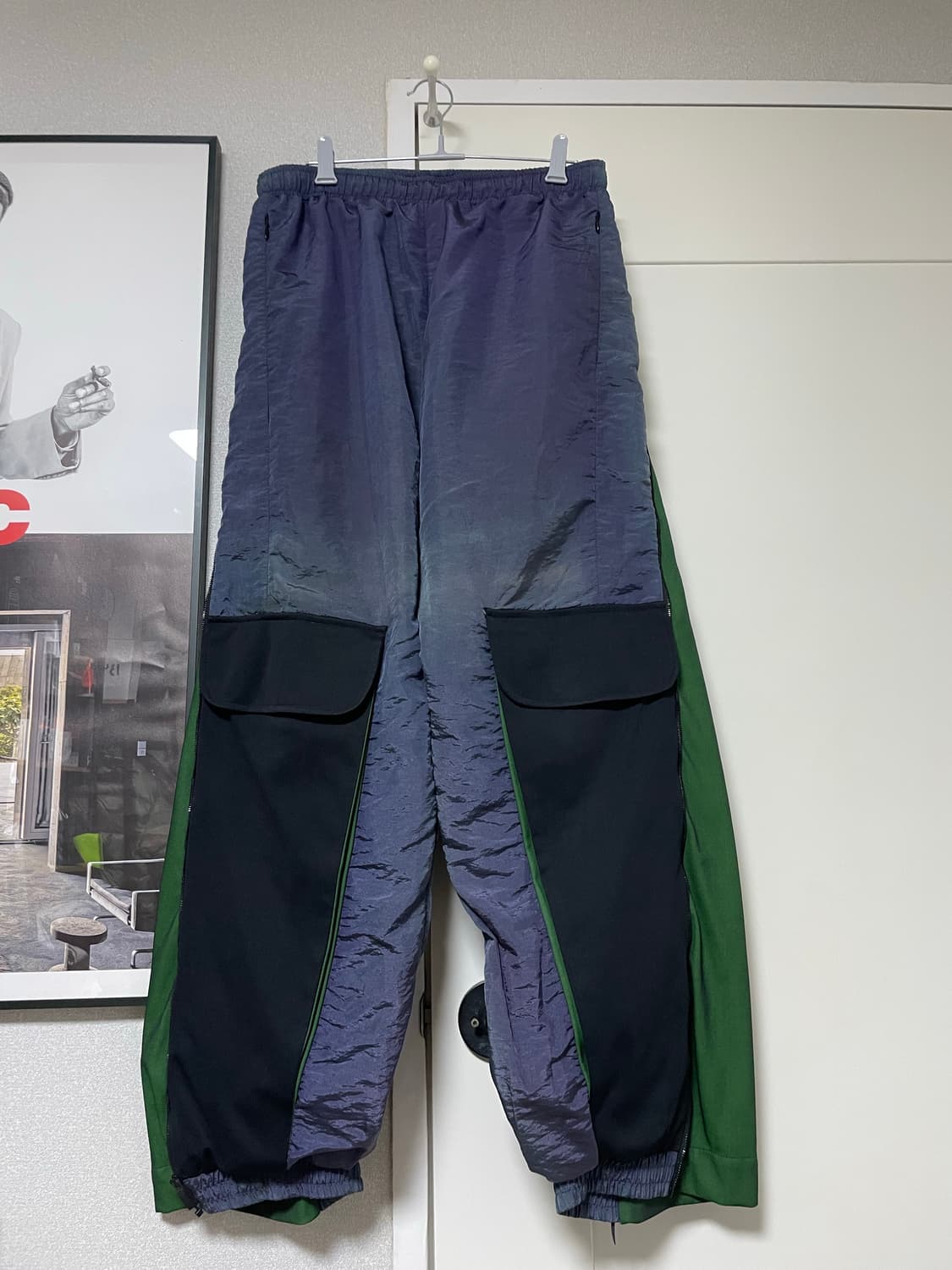 코트와일러 컬러 블록 와이드 트랙 카고 팬츠 상품이미지2