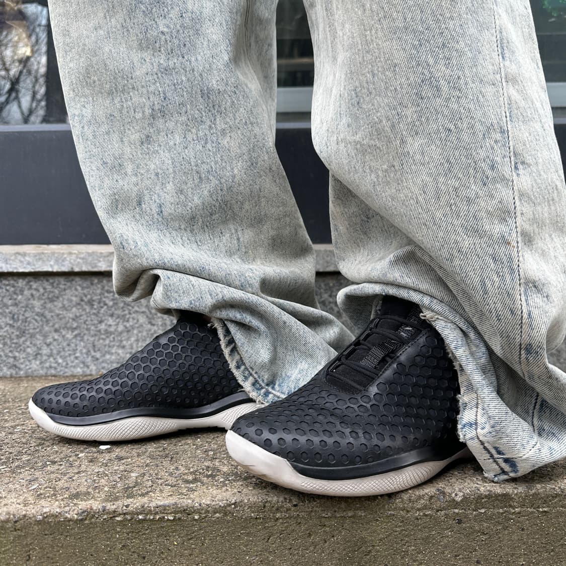 00s 빈티지 프라다 스포츠 가죽 스니커즈 상품이미지8