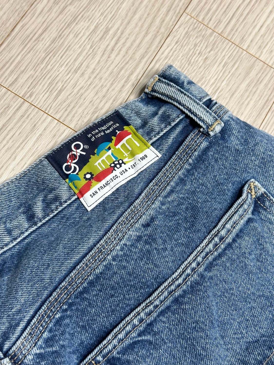 gap x 션 우더스푼 패치 데님팬츠 상품이미지4