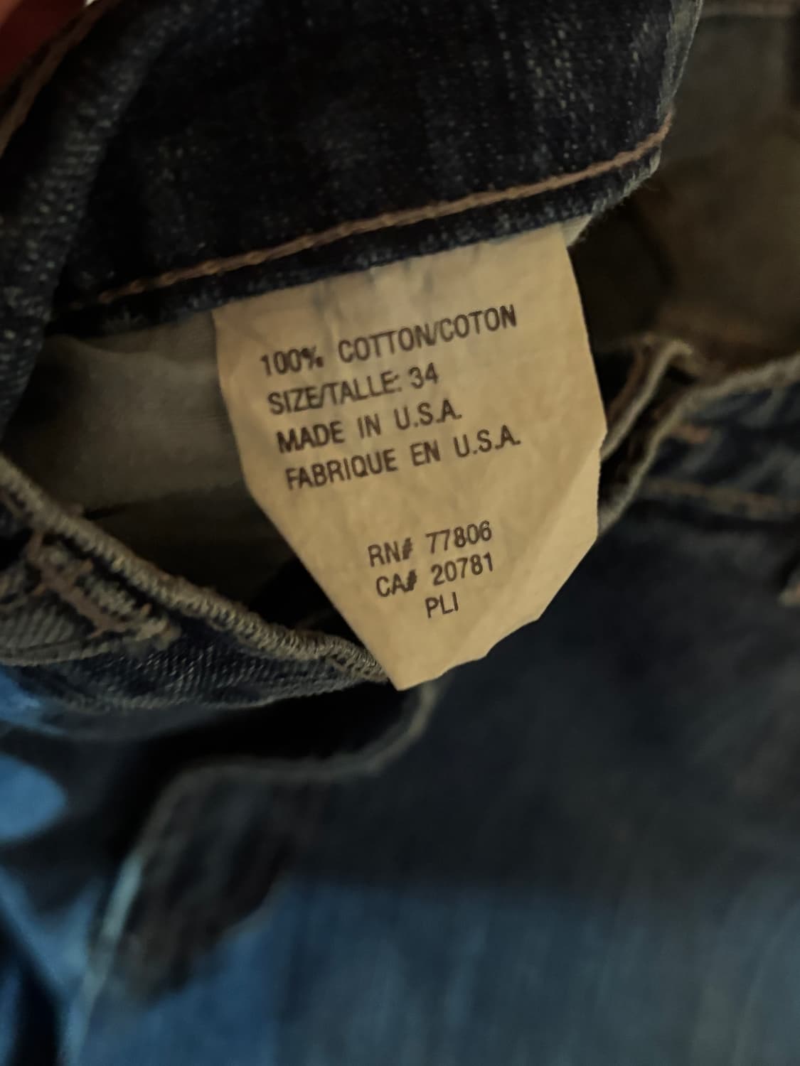 아르마니 진 워싱 데님 팬츠 34(미국) 상품이미지7